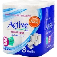 دستمال توالت 8قلوی اکتیو (9)228400ف