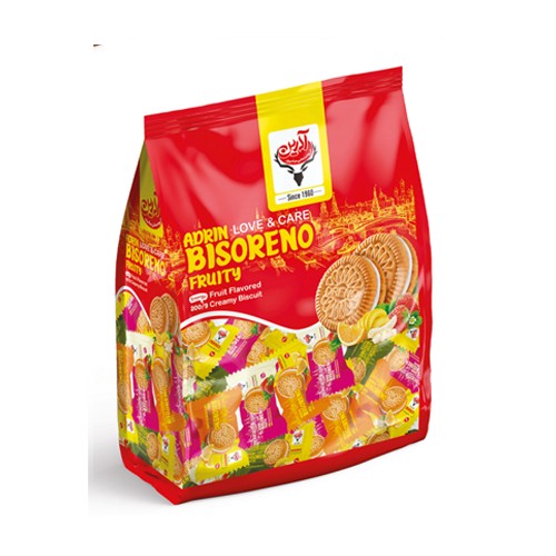 بیسکویت کرمدار میوه آدرین تکی150ف جدید400گ(6)*