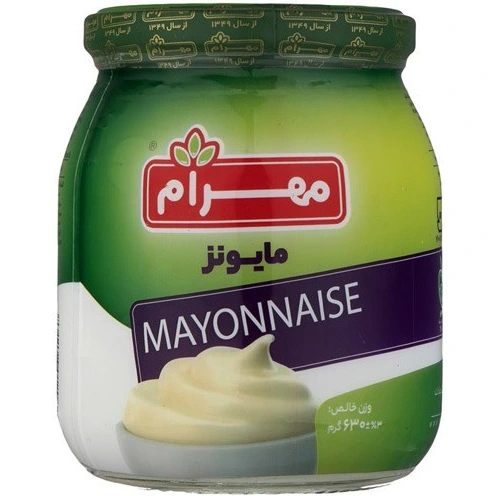 سس مایونز شیشه مهرام 630گرم 12ع480ف