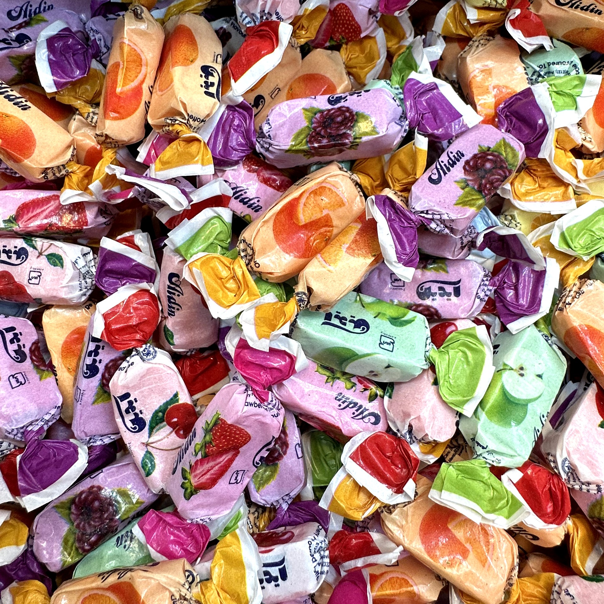 تافی میوه مخلوط شیرین عسل500گرم 12ع