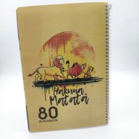 دفتر 80برگ سیمی طرح دار 12ع(60) زرین