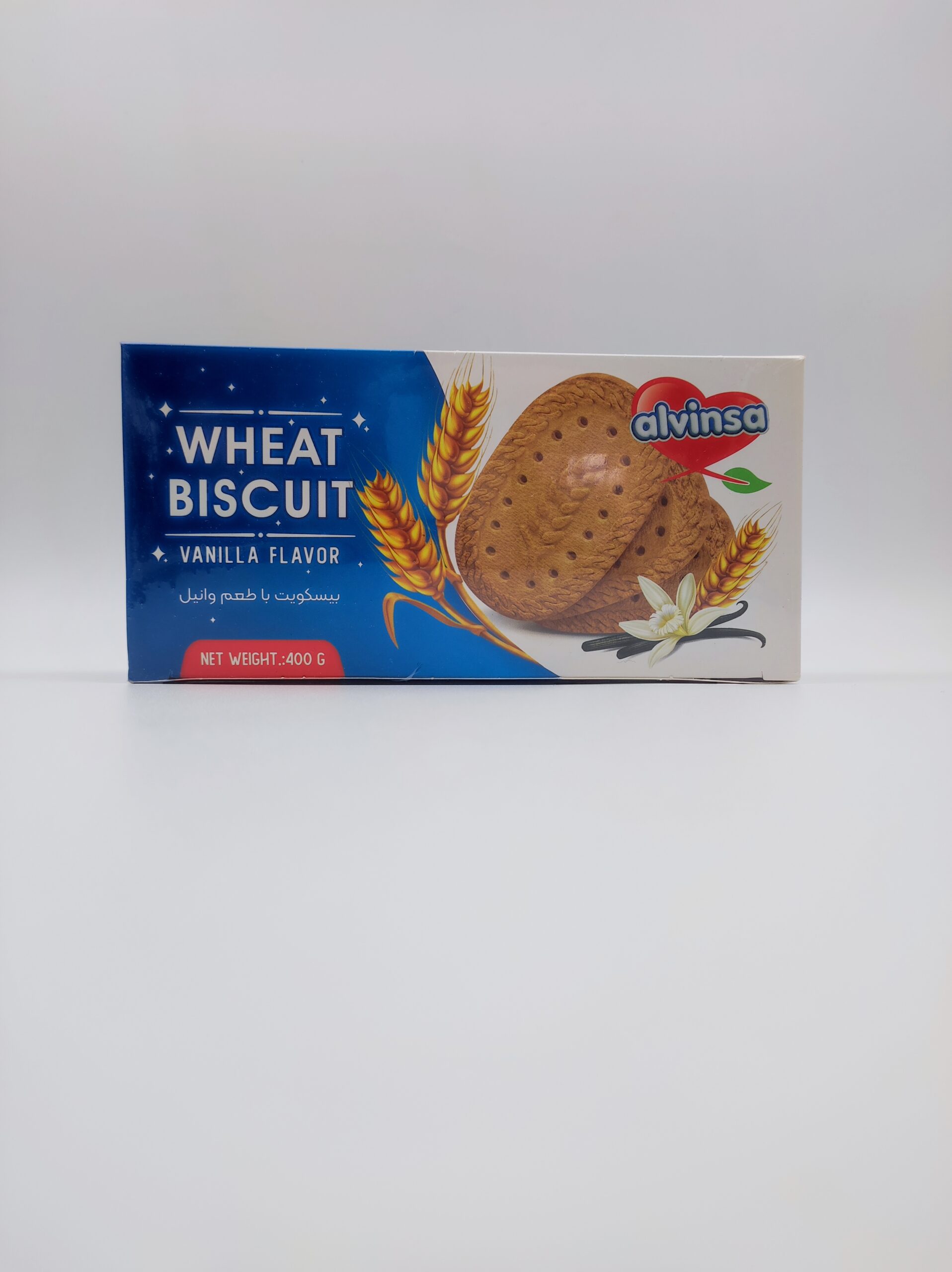 بیسکویت خانواده آلوینسا 400گرم (12)*62500ف