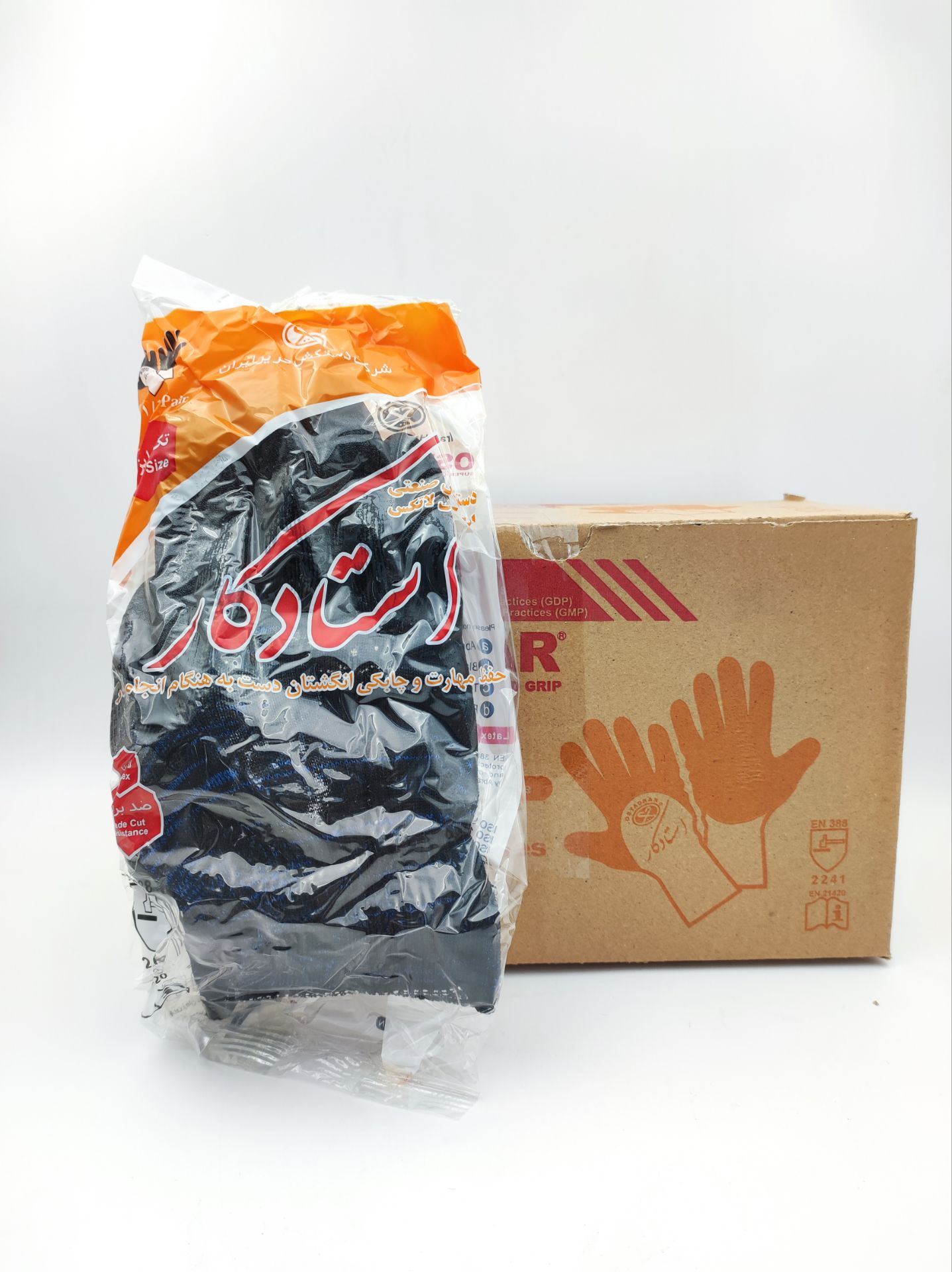 دستکش پارچه ای ضدبرش استادکارxl(12)