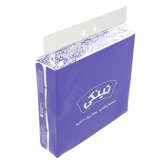 دستمال کاغذی 250برگ اقتصادی تینکی 8تایی(4)