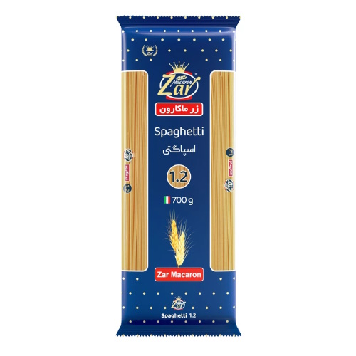 ماکارونی زر700گرمی 20ع(1.5-1.2)
