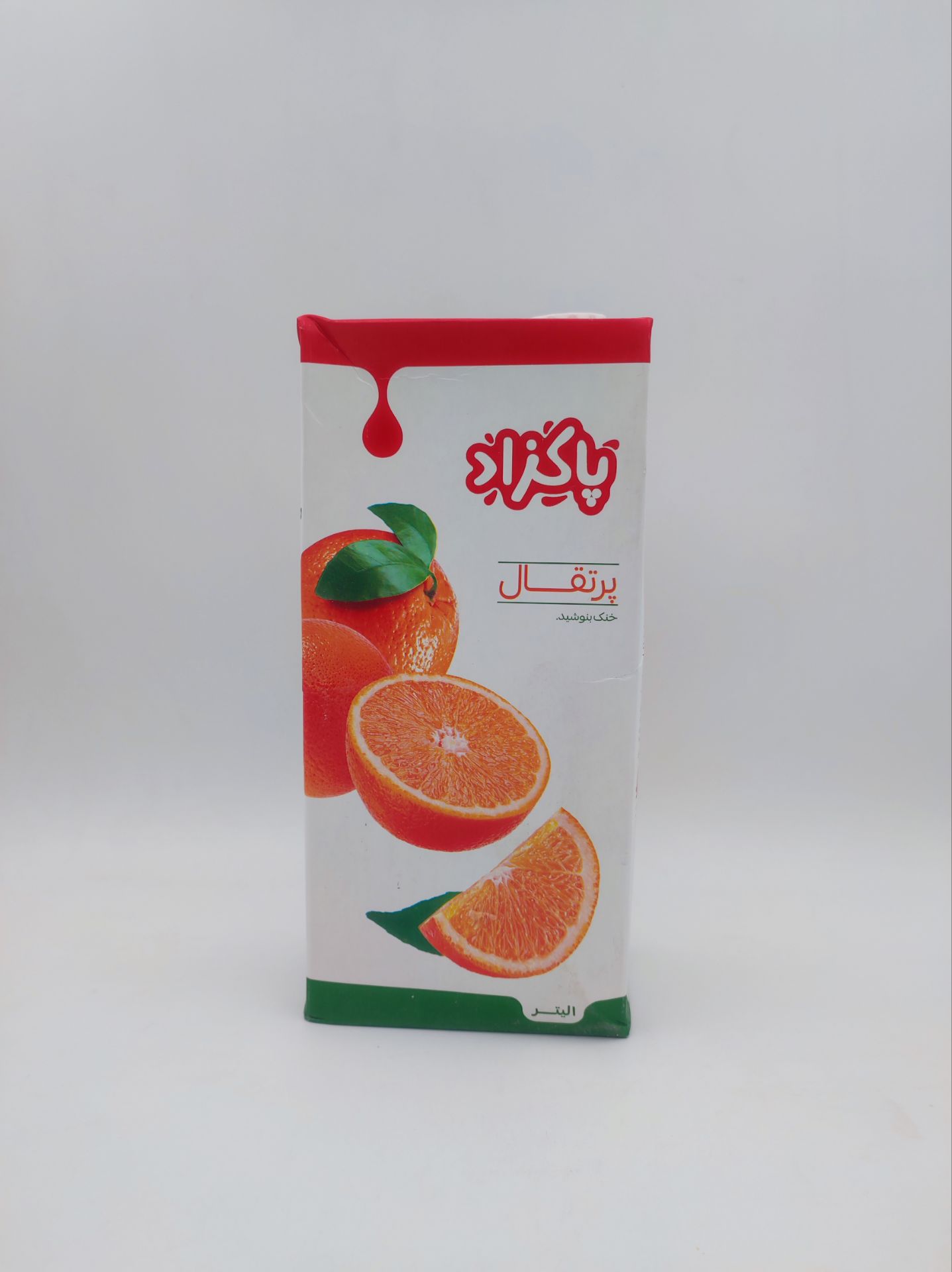 آبمیوه پاکتی پاکزاد1لیتری پرتقال 12ع